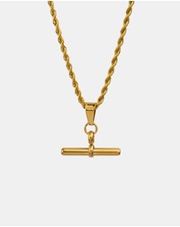 Zoe Olivia - Waterproof Twisted Chain FOB Necklace