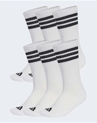adidas Performance - 3-Stripes Essentials Cushioned Crew Socks 6 Pair Pack Unisex