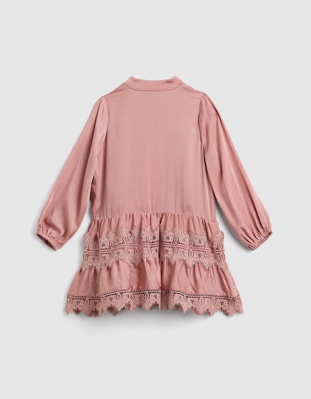 Bardot Junior - Anie Satin Shirt Dress - Kids-Teens