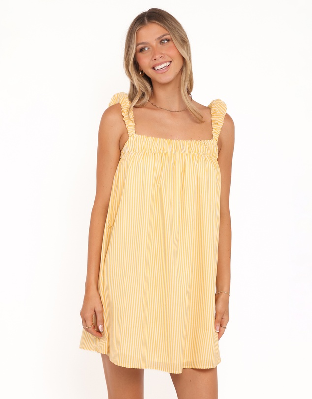 Petal & Pup - Helia Mini Dress - Mango Stripe