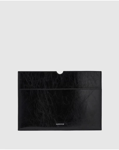 Nakedvice - The Bass Black Silver Laptop Sleeve