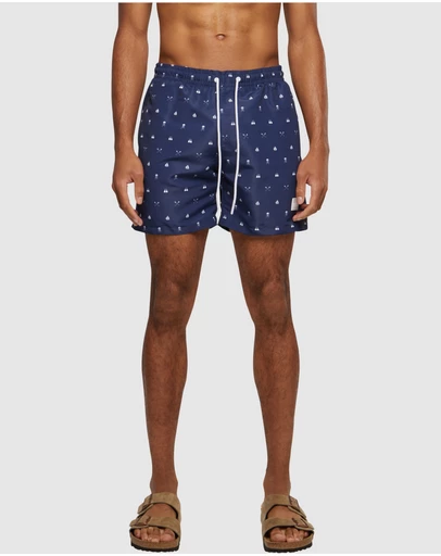 Urban Classics - Pattern Swim Shorts