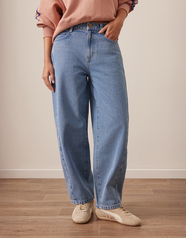 Ceres Life - Leah Tapered Barrel Jean