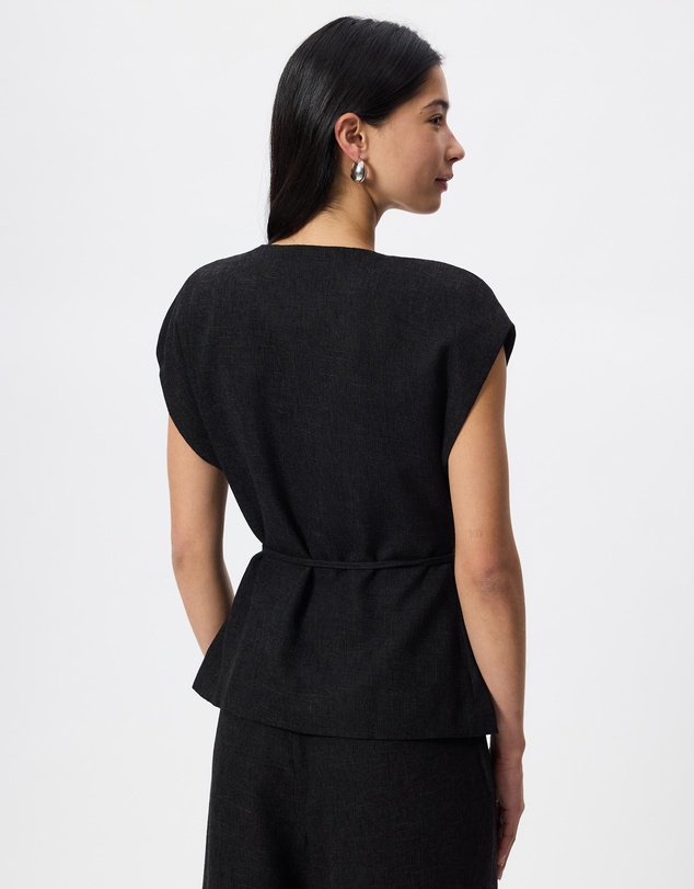 Calli - Tori Tweed Wrap Top
