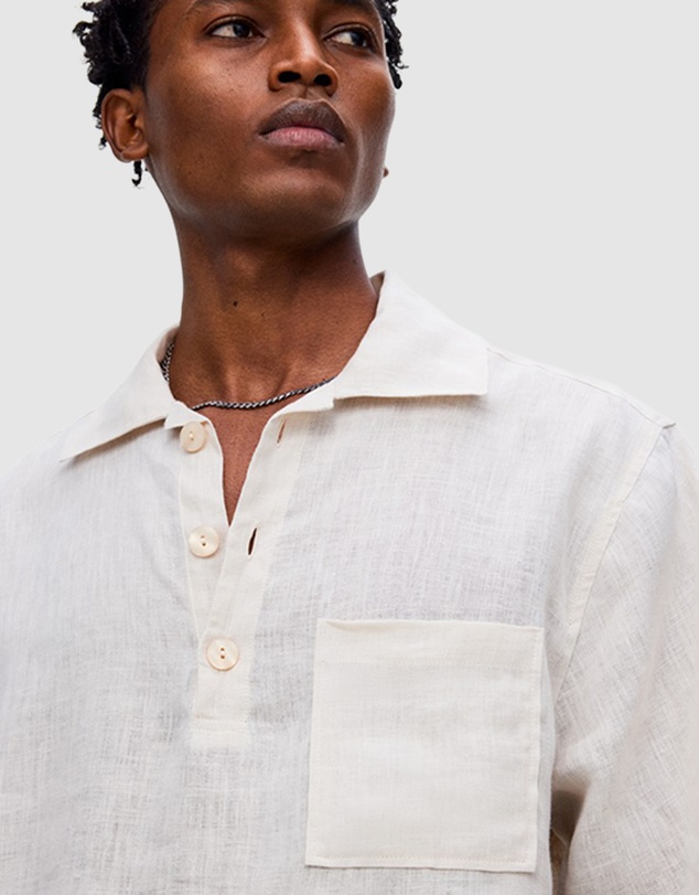 OAS Company - Beige Girona Linen Shirt