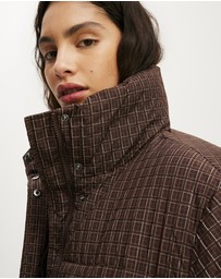 Cotton On Body Active - The Mother Puffer Check Jacket