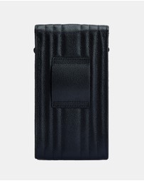 Wolf - Wolf Mimi Phone Case with Wristlet & Lanyard Black