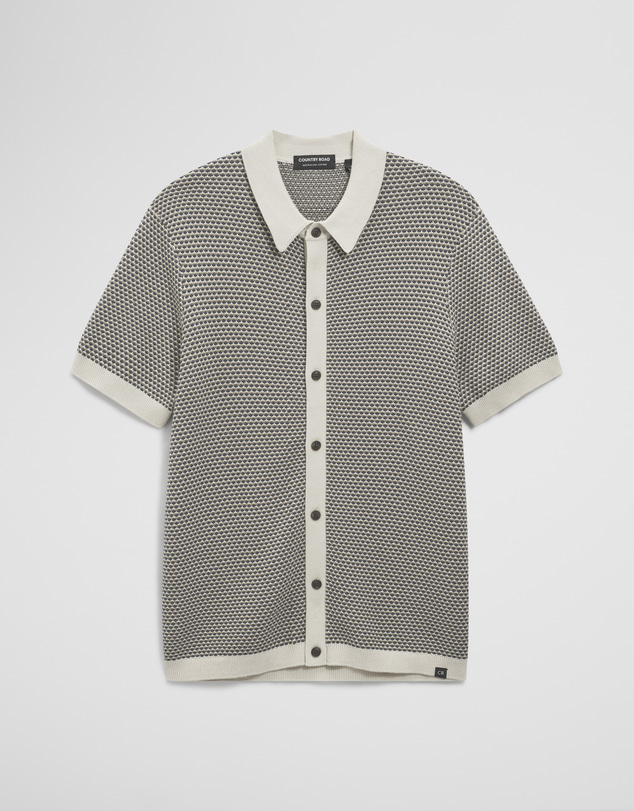 Country Road - Australian Cotton Jacquard Knit Shirt