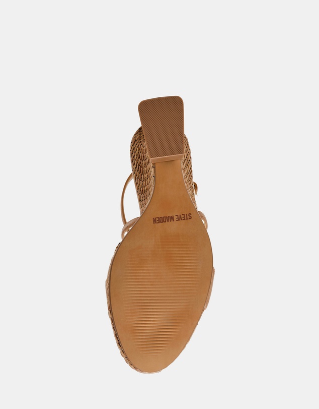 Steve Madden - Caliana Tan Multi Wedge Heels