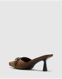 Nakedvice - The Sienna Cocoa Suede Heel