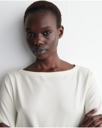 COS - 3/4 Sleeve Cotton Top