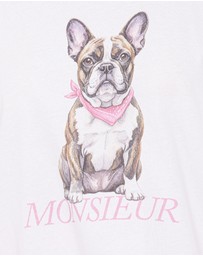 Petal & Pup - Monsieur Tee - White