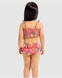 Seafolly - Hot House Melon Shirred Bikini - Kids