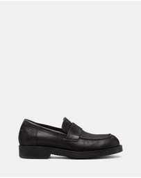MM6 Maison Margiela - Logo Embossed Moccasins - Women's