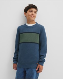 Country Road - Teen Australian Cotton Stripe Textured Knit
