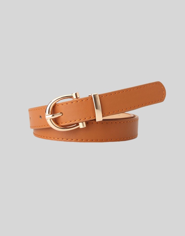 KAJA Clothing - Needle Buckle Belt - Brown