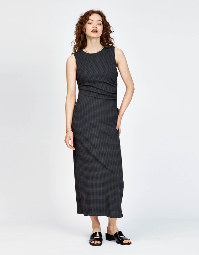 bul - Ebb Dress Black Navy Check