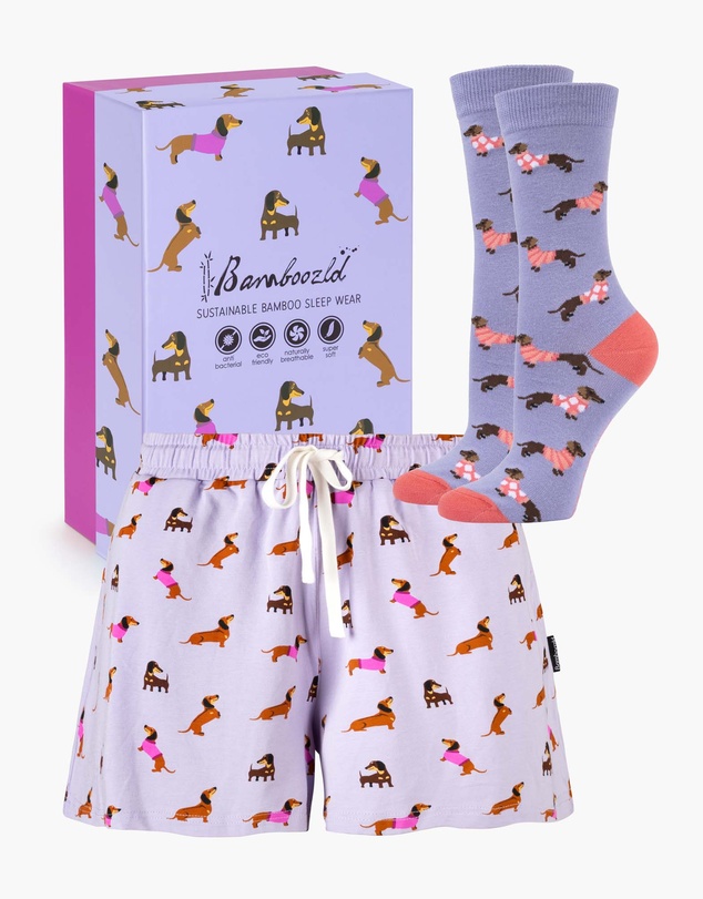 Bamboozld - Women's Bamboo Jersey Dash Dreaming Short & Sock Gift Set