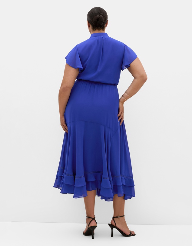 City Chic - Yasmine Short Sleeve Maxi Dress