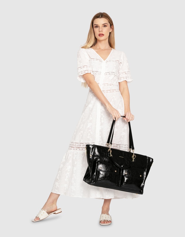 Belle & Bloom - Summer Breeze Lace Midi Dress