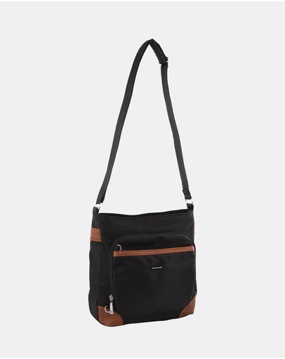 Pierre Cardin - Pierre Cardin Nylon Anti-Theft Cross Body Bag