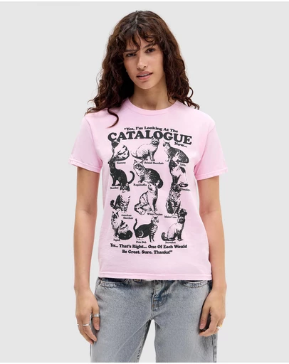 BDG By Urban Outfitters - Cat Catalogue Relaxed Tee