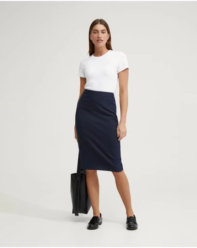 Oxford - Peggy Wool Stretch Suit Skirt