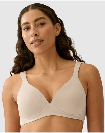 Naturana - Wednesday Organic Cotton Wireless T-Shirt Bra with Padded Straps