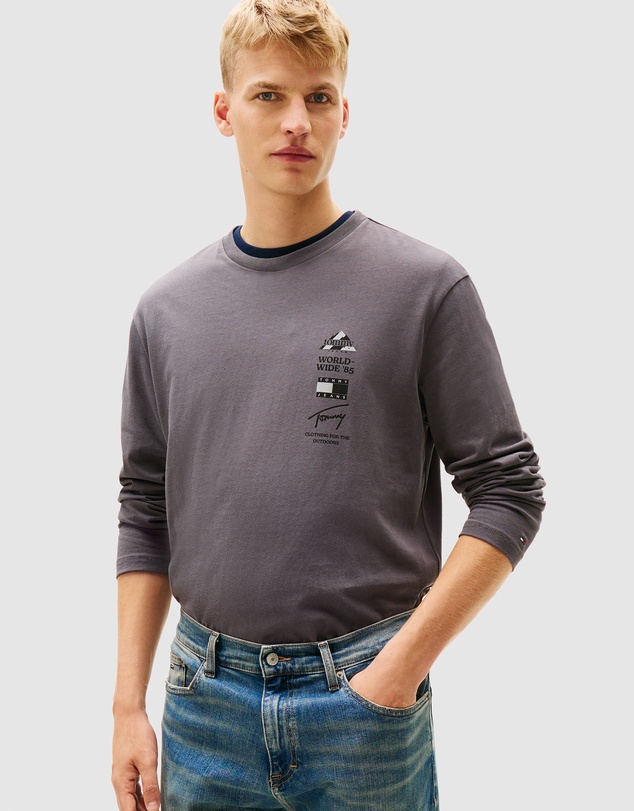 Tommy Jeans - Relaxed Peaks LS Tee