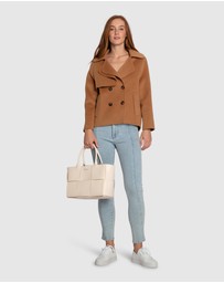 Belle & Bloom - I'm Yours Wool Blend Peacoat