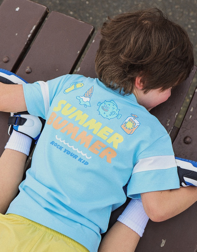 Rock Your Kid - Vance Tee in Baby Blue Sunrise
