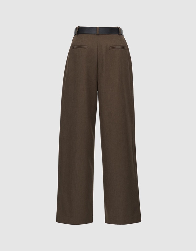 Source Unknown - Matteo Belted Tuck Trousers