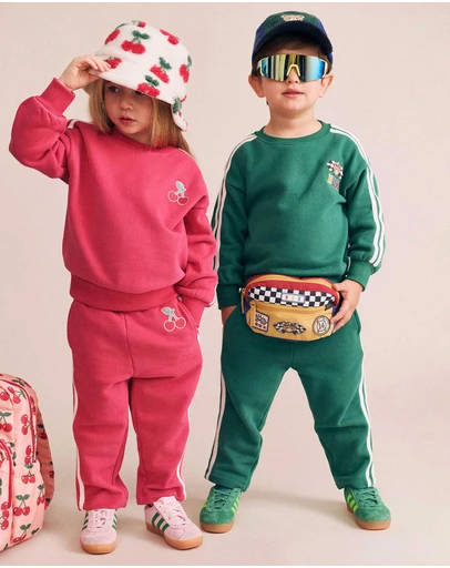Huxbaby - Cherry Racer Stripe Sweatshirt - Babies-Kids