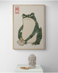 Inka Arthouse - Vintage Green Frog Art Print