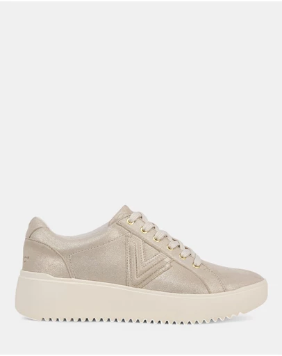 Vionic - Kearny Lace-Up Casual Sneaker - Soft Gold