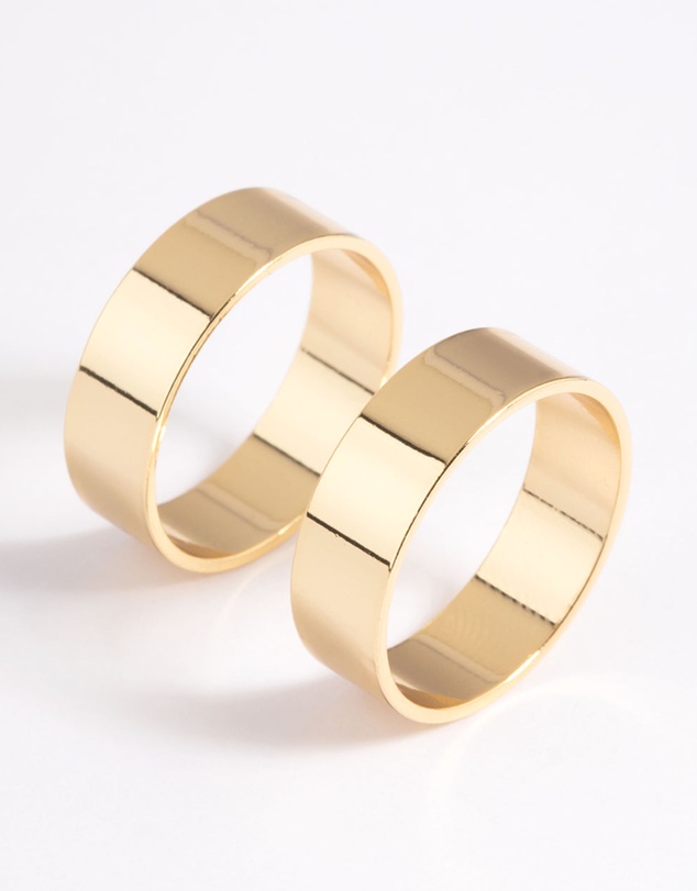 Lovisa - Gold Plated Cigar Band Ring
