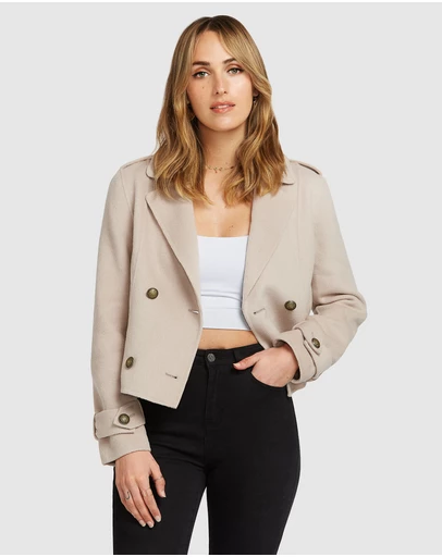 Belle & Bloom - Better Off Military Peacoat