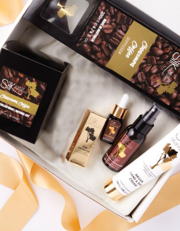 Silk Oil of Morocco - Cinnamon Coffee Pamper Hamper
