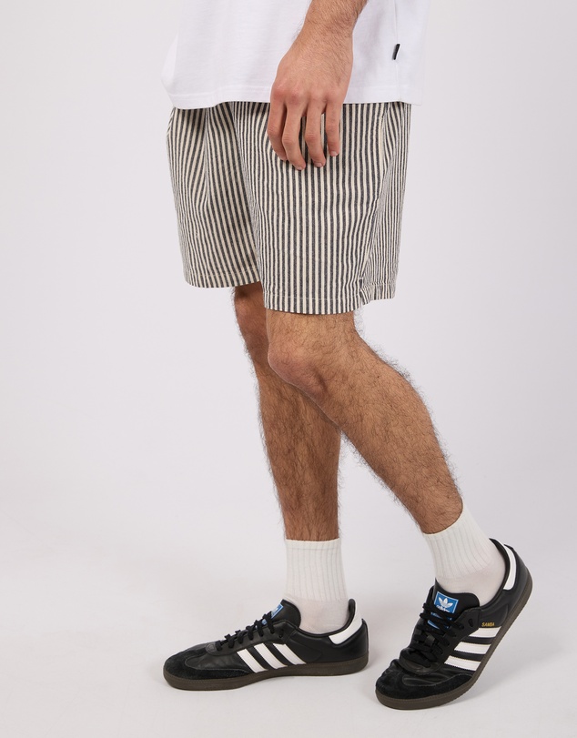Silent Theory - Stripe Linen Shorts