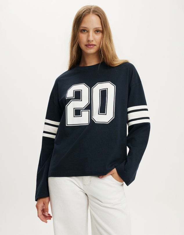 Cotton On - LS Oversized Graphic Tee