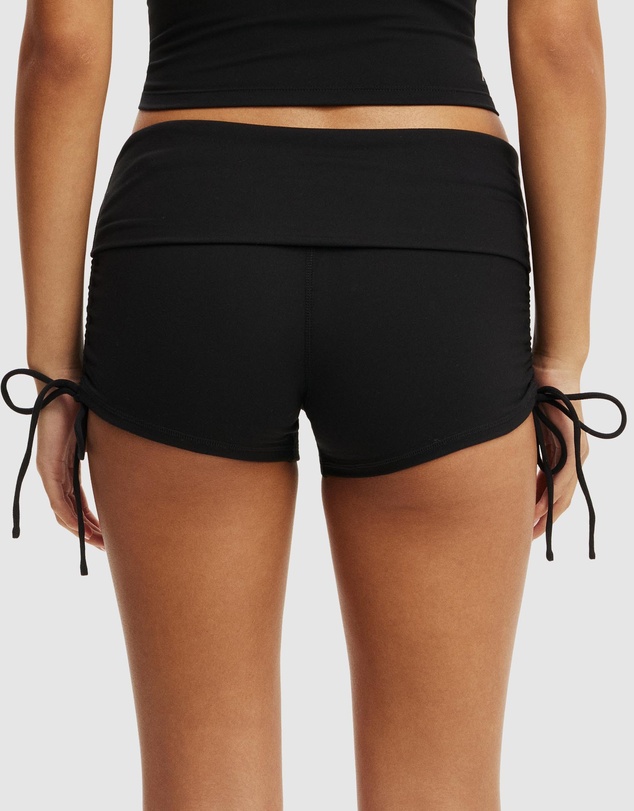 Cotton On Body Active - Ultra Soft Tie Side Roll Over Micro Shorts