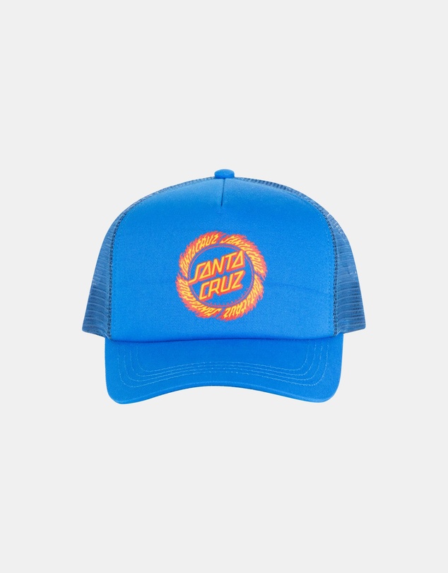 Santa Cruz - Flame Ringed Dot Trucker Cap - Teens