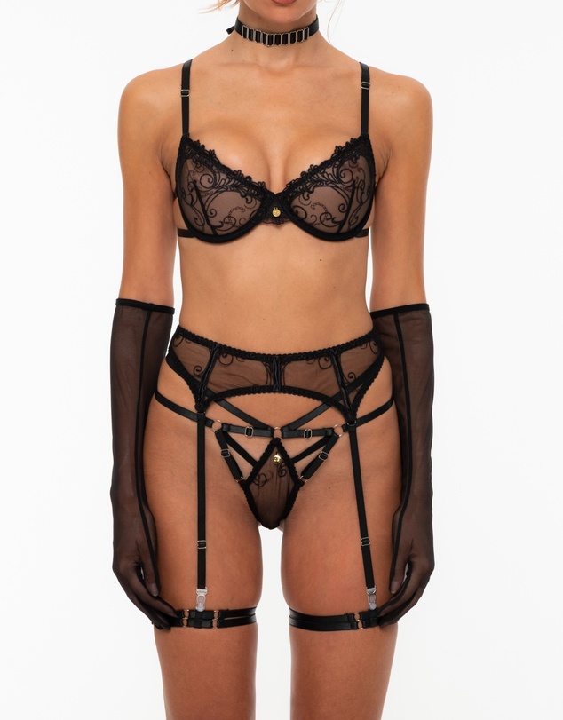 One Empire - Viola Black Lingerie Set