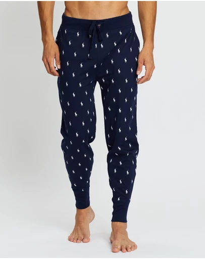 Polo Ralph Lauren - Allover Pony Cotton Jersey Sleep Jogger