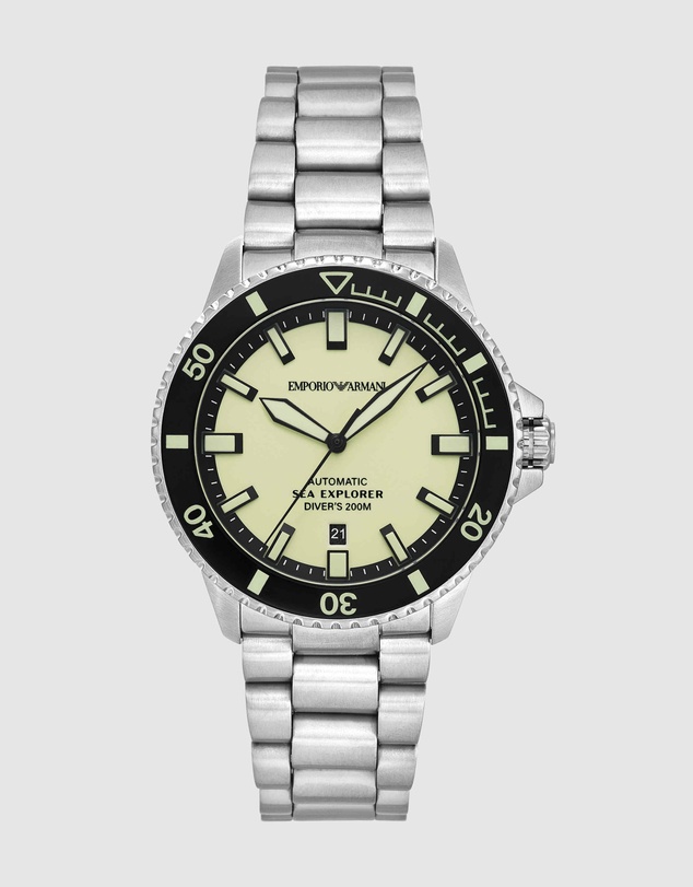 Emporio Armani - Silver Tone Automatic Watch