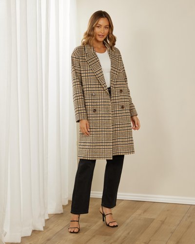 Cara Wool Blend Coat