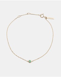 Kirstin Ash - Petite Birthstone Bracelet May Emerald