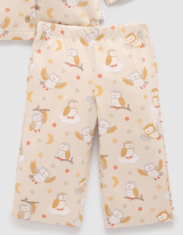 Purebaby - Thick Button Up Pyjama Set -Kids-Babies