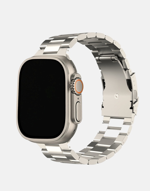 Friendie - Stainless Steel Link Bracelet Band (Ultra Style) - Sydney Ultra - Apple Watch Compatible