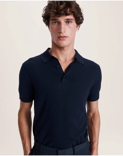 SABA - Miramar Cotton Wool Knit Polo